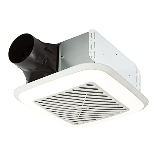Broan-Nutone 791LEDM InVent Series Single-Speed Fan with LED Light, Ceiling Room-Side Installation Bathroom Exhaust Fan, ENERGY STAR Certified, 1.5 Sones,