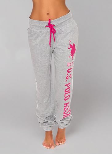 Image of U.S. POLO ASSN. Womens Sweatpants - Women Joggers Sweats with Logo Print - French Terry Poly-Cotton