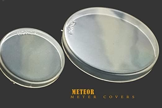 Image of Monsoon Speedometer Cap Cover+ Amp Cover White Rain Cover with Heavy Duty Microfibre, Compatible with Hunter 350 CC (Hunter Speedo+Amp White)
