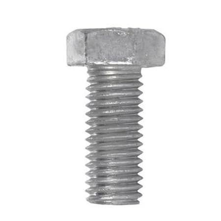 5/8 x 6 Hex Machine Bolt A307 Grade A Steel (Quantity: 10) Hot Dipped Galvanized Steel, Coarse Thread, Fully Threaded, 5/8-11 x 6 Hex Tap Bolt