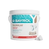 BAYROL Chloriklar® 5 kg   Chlore Choc Pastilles 20g   Désinfection Rapide Eau Verte et Trouble   Dissolution Express   Dosage Facile