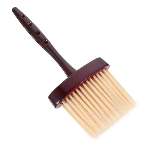 IWOWHERO Salon Neck Duster Brush for Hair Styling Ergonomic Design for Easy Cleaning of Loose Hair Around Ears and Neckline for Barbers and Hair Stylists
