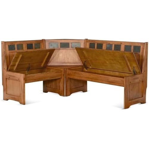 Pemberly-Row-Farmhouse-Wood-Kitchen-Corner-Breakfast-Dining-Nook-Set-with-Hidden-Storage-in-Rustic-Oak Pemberly Row Farmhouse Wood Kitchen Corner Breakfast Dining Nook Set with Hidden Storage in Rustic Oak