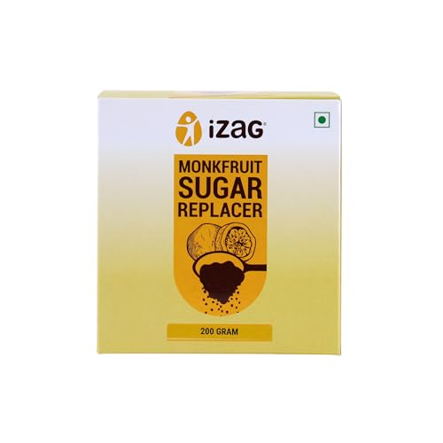 Image of iZaG Monk Fruit Natural Sweetener Crystals (200g) | Zero Calorie Sugar Alternative | Keto & Diabetic Friendly | 1:1 Sugar Replacement | For Tea, Coffee, Cooking & Baking