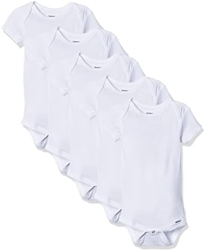 Gerber baby-boys 5-pack Solid Onesies Bodysuits