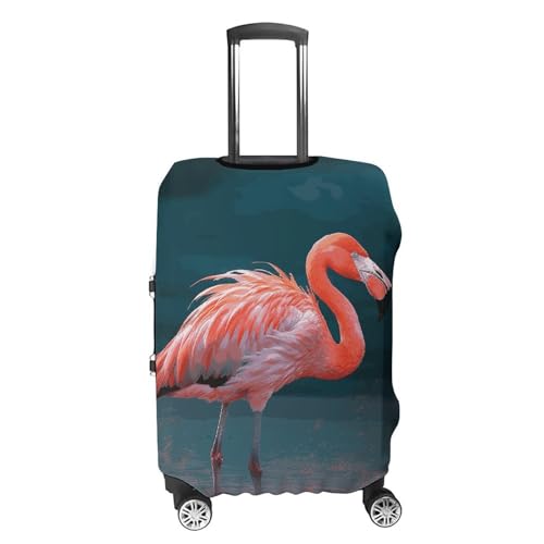 Vivid Flamingo Printed Luggage Cover Protector, Fits 18-32 Inch Luggage4