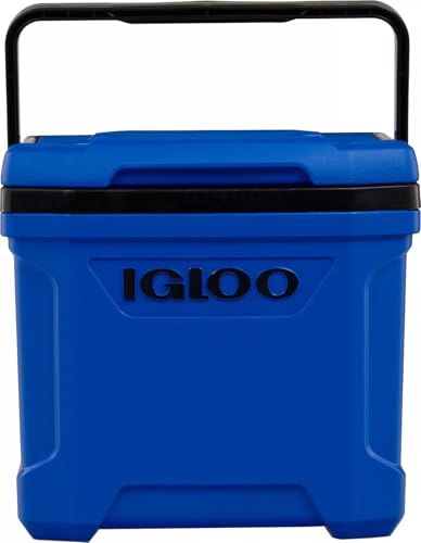 Image of Igloos Cooler Hard-Sided Ice Chest, Insulated Portable Cooler, Heavy-Duty, Leak-Resistant Lid, Lightweight Ergonomic Handle