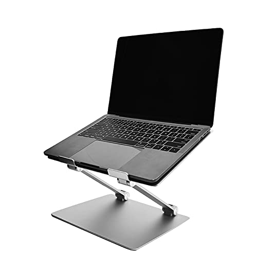 FLEXMAN Podstawka do Laptopa, Składana Przenośna Podpórka do Notebooka Ze Stopu Aluminium, Podstawka Pod Komputer Z Regulacją Wysokości, Uchwyt Chłodzący do Komputera