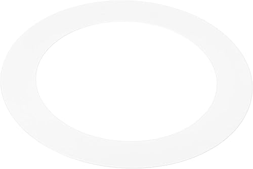 PATIKIL Anillo de luz OD de 4.5 pulgadas de identificación y 6.3 pulgadas, anillo blanco Goof para cubierta de luz circular mate para techo