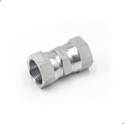 Image of HFS(R) 1 inch Female JIC Swivel x 1 inch Female JIC Swivel Nut Union Stainless Steel 304