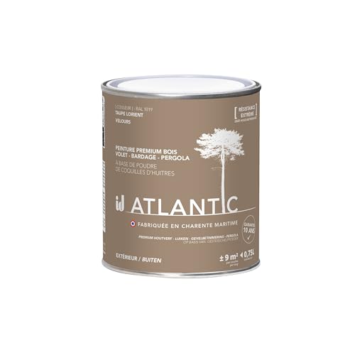 ID Peinture bois extérieurs - RAL 1019 Taupe Lorient - 750ML - ATLANTIC