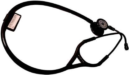 Dr. Head PLAT PLASTIC WITH FRAME Stethoscope (Black)-image-46