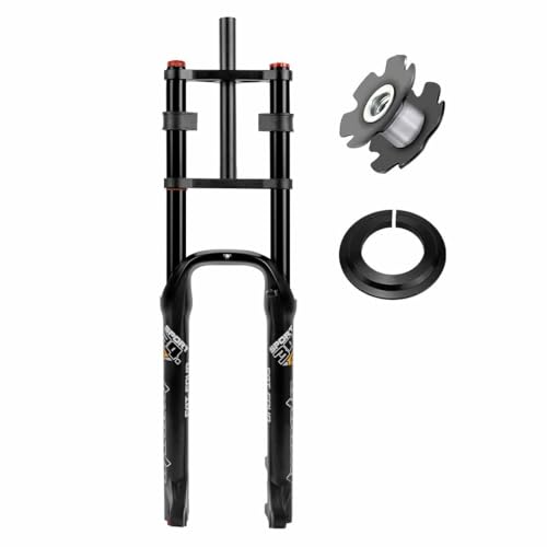 26�C���`E-�o�C�N�t�����g�t�H�[�N MTB �d�����]�ԃT�X�y���V�����t�H�[�N �f�B�X�N�u���[�L �G�A�V���b�N�A�u�\�[�o�[ 1-1/8�X�e�A���[ 140mm�g���x�� QR 4.0" �t�@�b�g�^�C���p ATB BMX(Black)