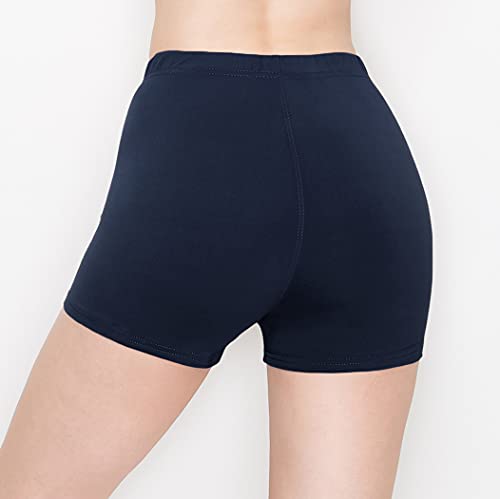 Image of ALWAYS Faux Leather Shorts - High Waist Active Stretch Yoga Short Pants for Women