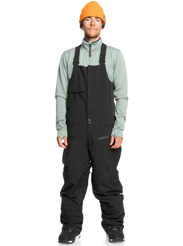 Quiksilver Utility Bib Pants Homme au snowpark pour affronter la poudreuse fraîche