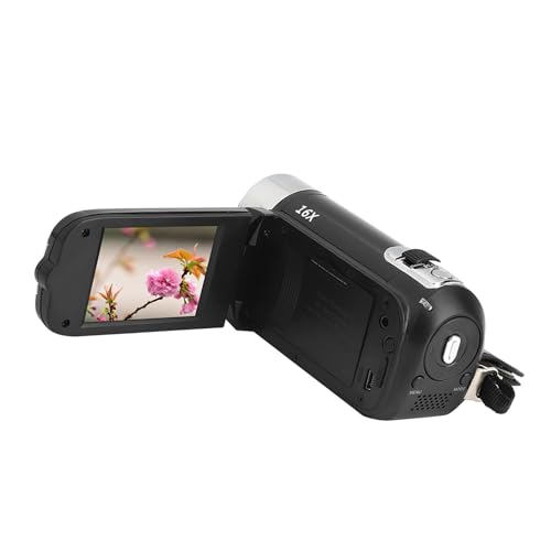 Vintage Camcorder Video Camera, 6X Digital Zoom 2.7 Inch Colourful Display Screen Handycam, High Definition Camera Image Video Camcorder US Plug 110 to 240V