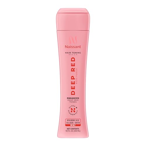 naissant Deep Red Hair Toning Mask | Ultra High-Purity Pigments | Deposits Vibrant Red Tone | Hyaluronic Acid, Collagen & Biotin | Paraben, Ammonia & Sulfate Free | 10.1 Fl. Oz
