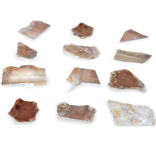 Image of EISCO 12PK Raw Muscovite Mica, Mineral Specimen - Approx. 1 inch- Geologist Selected & Hand Processed - Great for Science Classrooms