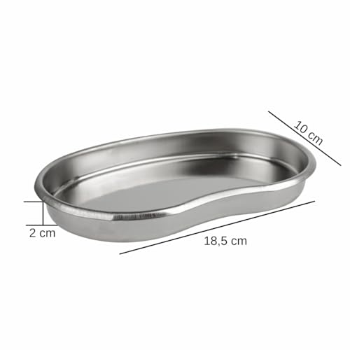 Bandeja Cuba Rim Aço Inox Manicure Podologia Odonto Estética