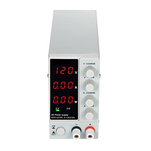 Alimentation CC à découpage stabilisée 120V 3A avec affichage LED mini format blanc