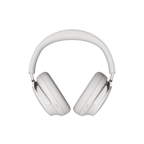 Image of Bose QuietComfort Ultra Bluetooth Headphones (2nd Gen), Wireless Headphones with Spatial Audio, Over Ear Noise Cancelling with Mic, Up to 30 Hours of Play time, White Smoke