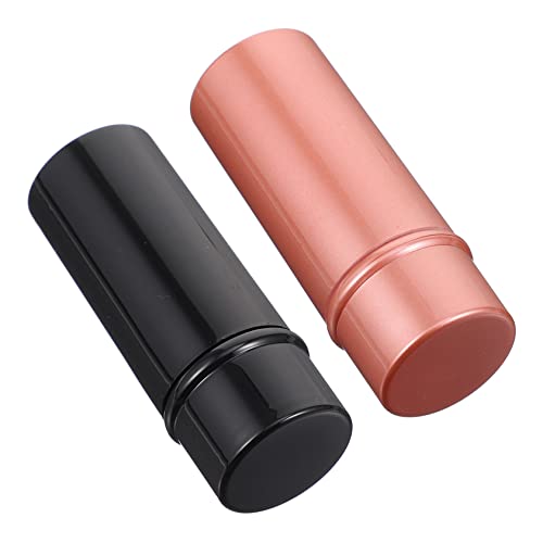 HONMEET Ergonomic Design Makeup Brush Set 2 pcs Retractable Foundation Brush Face Makeup Brush Portable Brush for Cream Concealer Liquid Foundation