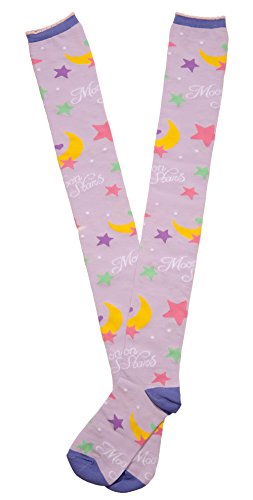 Lolita Charm Moon Power Over Knee Socks-Purple