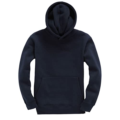 Sweat à capuche bleu marine pour enfants de 9 à 11 ans pull unisexe