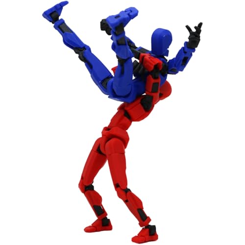 Image of ONNGEO 2 PC Titan Dummy 13 Action Figure Robot Polyarticular Movable Titan 13 Action,3D Printed Action Figure Toys for Desktop Decor&Game Lovers