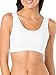 Fruit of the Loom Women's Built Up Tank Style Sports Bra Fashion Colors, Red Hot With Black/White/Black, 46