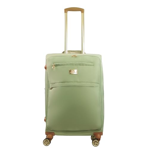 Image of Tommy Bahama 26 Inch Rolling Luggage, Soft Sided Suitcase with Spinner Wheels, Sage