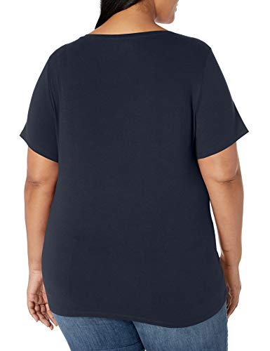 Image of Amazon Essentials Women's Plus Size Short-Sleeve V-Neck T-Shirt