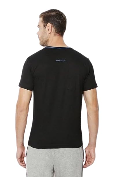 Van HeusenMen Cotton Solid Classic Fit T-Shirt