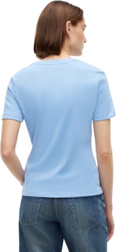 Tommy Hilfiger Damen T-Shirt Kurzarm New Slim Cody Rundhalsausschnitt, Blau (Cloudy Blue), S – Ansicht 2