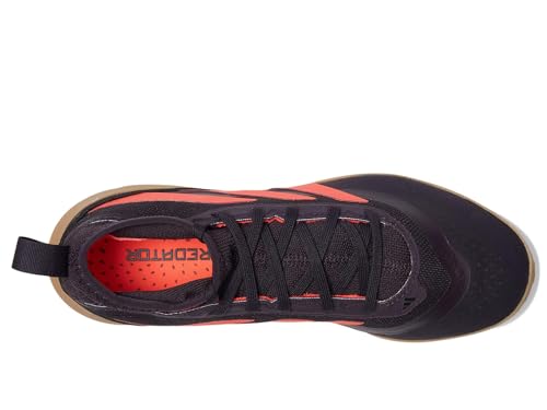 adidas Predator League Indoor J (Little Big Kid) Sneaker, Aurora Black/Turbo/Gum, 10.5 US Unisex2