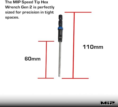 MIP MIP9612 Speed Tip™ Hex Driver Wrench Set Gen 2, Metric (3), 1.5mm, 2.0mm, &