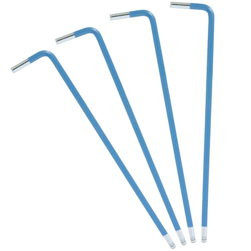 BokWin 3mm Ball End Hex Key Wrench Blue 4 Pack