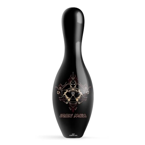 KR Strikeforce Marvel Avengers Iron Man Logos Official Size and Weight Bowling Pin