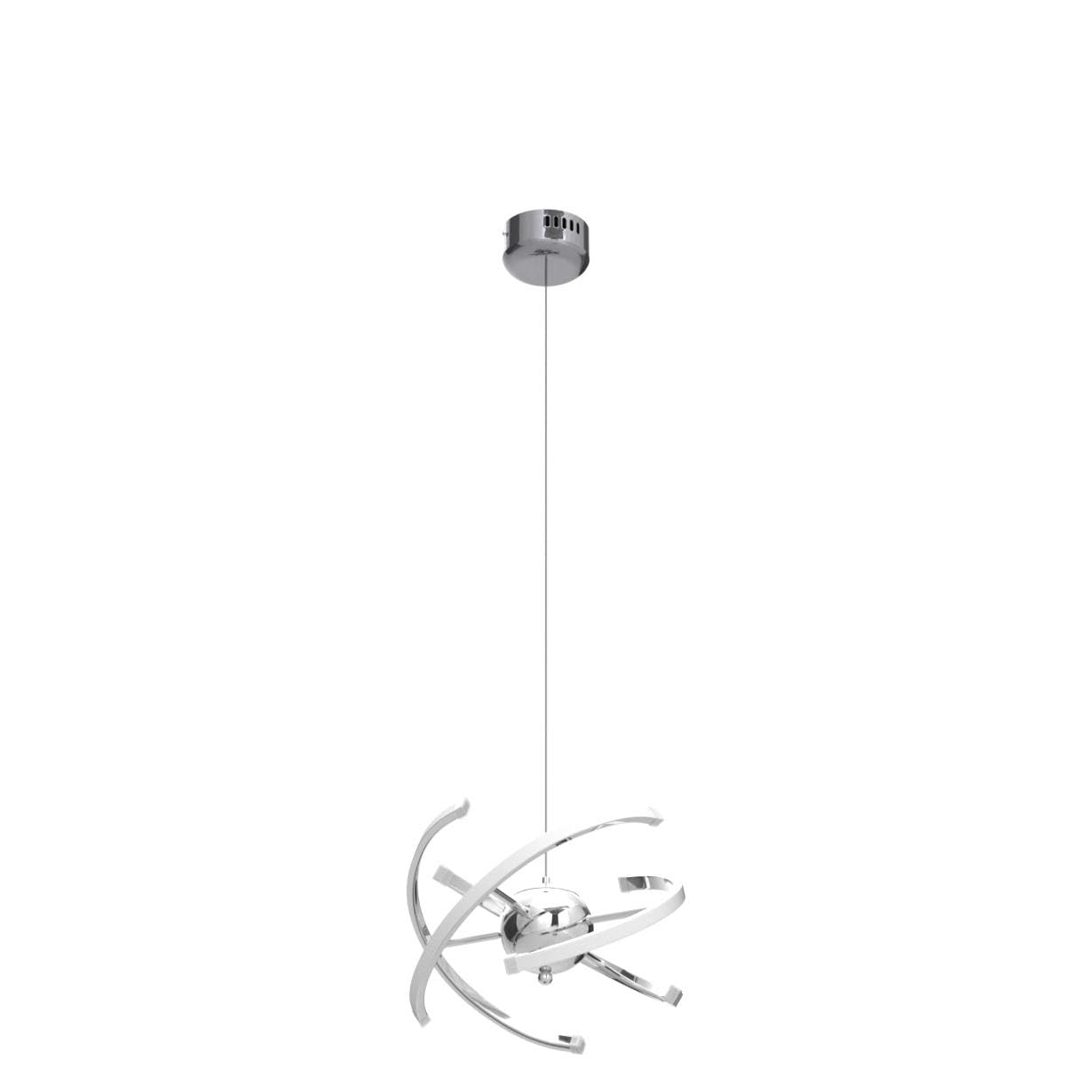 23 W LED de techo colgante, moderna lámpara de araña, luz de techo, CA85 – 265V, 4000 K luz natural, tubo y cordón ajustable 4