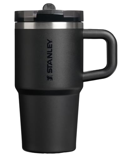 Image of STANLEY Quencher ProTour Flip Straw Tumbler with Leakproof Lid 20 oz | Built-In Straw & Handle | Cupholder Compatible for Travel | Insulated Stainless Steel Cup | BPA-Free | Black 2.0