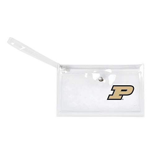 Image of NCAA Purdue Boilermakers Unisex Ncaancaa Ticket Wristlet, Clear, 9 inch by 5.25 inch