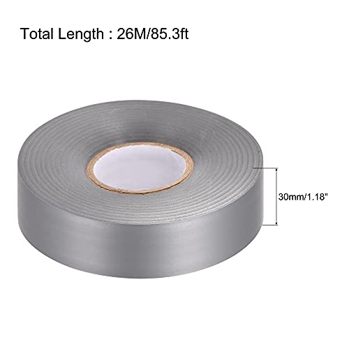 Image of uxcell Insulating Tape 30mm Width 26M Long 0.26mm Thick PVC Electrical Tape Grey