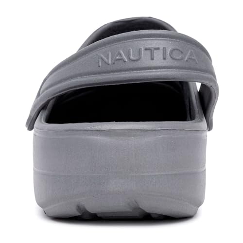 Image of Nautica Men's Clogs - Athletic Sports Sandal - Slip-On with Adjustable Back Strap - (Water Shoes /Fuzzy Slippers) River Edge