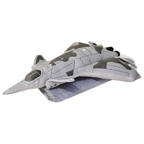 Peluche avion douce avec couverture integree le cadeau d'anniversaire idéal