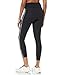 DKNY Women's Performance Logo Tape Legging, Black/Black, Medium