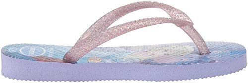 Havaianas Kid's Slim Frozen Flip Flop Sandal, Light/Pastel Purple, 2 M US Little Kid