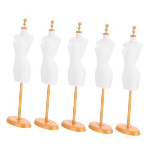 ifundom 5 Piezas Soporte Maniquí para Muñecas Mini Exhibidor Ropa Muñeca Antirrugas Accesorio Decorativo para Casa Regalo Infantil