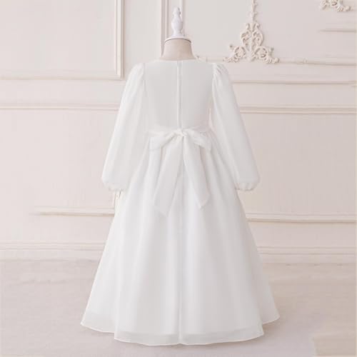 Muslim Girls Abaya Embroidery Long Sleeve Elegant Prayer Dress Middle East Muslim Dubai Robe Ramadan Eid Kaftan for 4-8 Years4