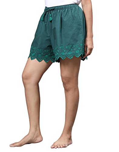 Image of B STORIES Women's Ultra-Soft Printed 100% Viscose Culotte Shorts | Soft Casual High Waist Lounge Shorts | Girls Ladies Stylish Quirky Casual Summer Beach Bottoms (S-XXL)
