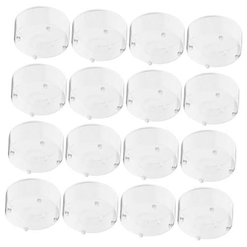 Portavelas de 15 ml de plástico transparente y fáciles de usar para hacer velas de té 2